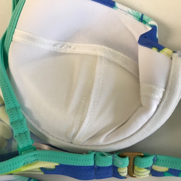 Victoria’s Secret Women’s 2 pc Bikini Swimsuit 34A Top & XS Bottom Floral NWOT - Picture 3 of 6